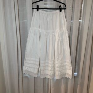 Doen A-Line Skirt in Classic White